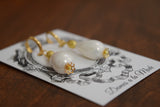 SALE! Renaissance Pearl and Gold Earrings - Titian Inspired