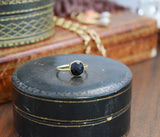 Onyx and Vermeil Ring