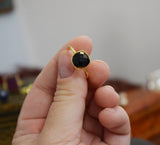 Onyx and Vermeil Ring