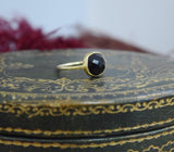 Onyx and Vermeil Ring