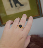 Onyx and Vermeil Ring