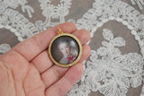 SALE! Miniature Portrait - Large Round - Madame de Pompadour