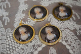 SALE! Miniature Portrait - Large Round - Queen Charlotte