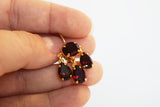 Girandole Earrings - Small Pear Swarovski Crystals
