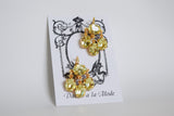 Girandole Earrings - Small Oval Swarovski Citrine