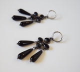 Girandole Earrings - Jet Black