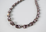 Light Amethyst Purple Swarovski Crystal Necklace - Medium Oval