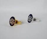 Faux "Enamel" ring  - Flower