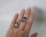 Faux "Enamel" ring  - Flower