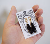 Black Onyx Teardrop Earrings