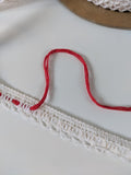 Vintage White Cotton Trim