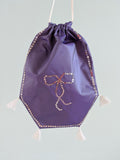 Reticule - Spangled Purple with Bow