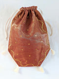 Reticule - Spangled Pink/Gold Organza