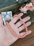 Pink "Coral" Pearl Beaded Necklace - Small