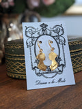 Jane Austen Silhouette Earrings