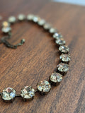 SALE! Light Colorado Topaz Swarovski Crystal Collet Necklace - Small Round