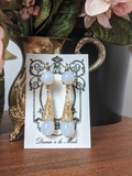 Vigee-Lebrun Moonstone Teardrop Earrings