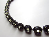 Gunmetal Grey Riviere Necklace - Small Oval